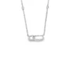Oval Motif Diamond Necklace