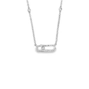 Oval Motif Diamond Necklace