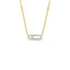 Oval Motif Diamond Necklace