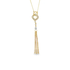 Diamond Tassel Drop Necklace