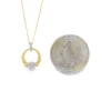 Beaded Circle Pendant Necklace