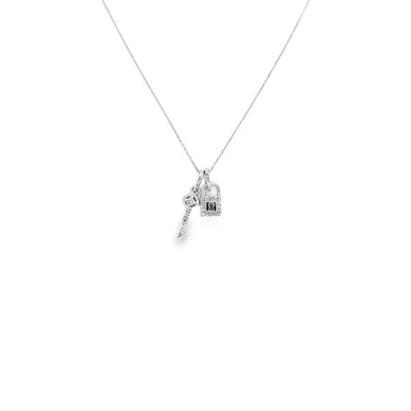 Lock Key Charm Necklace