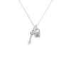 Lock Key Charm Necklace