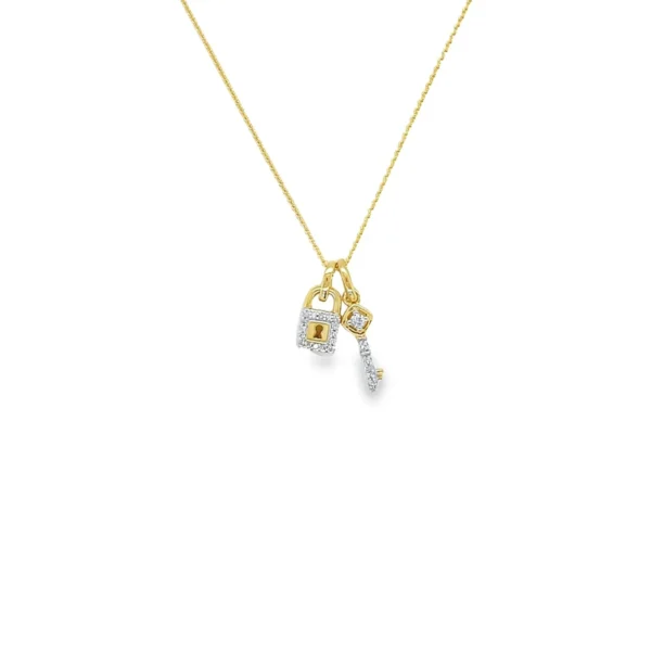 Lock Key Pendant Necklace