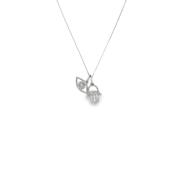 Hamsa Eye Pendant Necklace