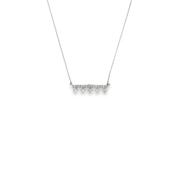 Diamond Fringe Bar Necklace
