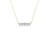 Diamond Bar Pendant Necklace