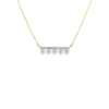 Diamond Bar Pendant Necklace
