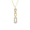 Link Diamond Pendant Necklace