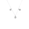Floral Motif Charm Necklace