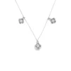 Floral Motif Charm Necklace