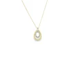 Teardrop Diamond Pendant Necklace
