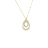 Teardrop Diamond Pendant Necklace