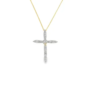 Diamond Cross Pendant Necklace