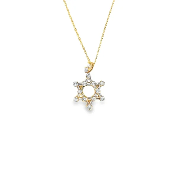 Star Diamond Pendant Necklace