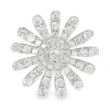 Floral Diamond Pendant Necklace