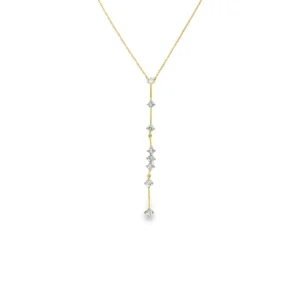 Diamond Drop Lariat Necklace