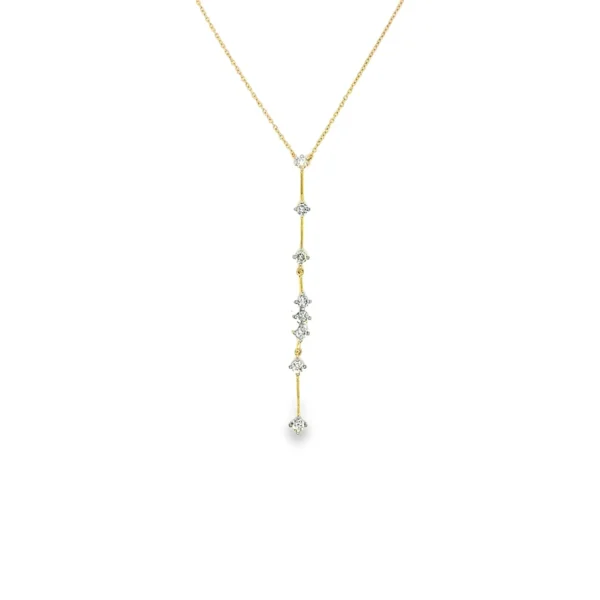 Diamond Drop Lariat Necklace