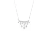 Diamond Fringe Pendant Necklace