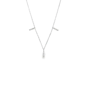 Diamond Bar Station Necklace