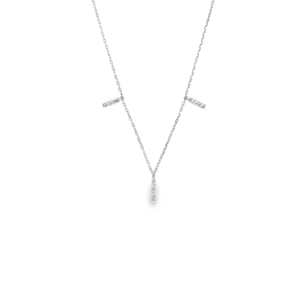 Diamond Bar Station Necklace