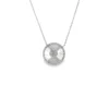 Circle Sunburst Diamond Necklace