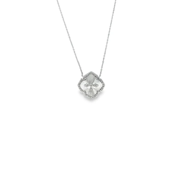 Clover Diamond Pendant Necklace