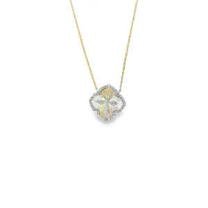 Clover Cross Diamond Necklace