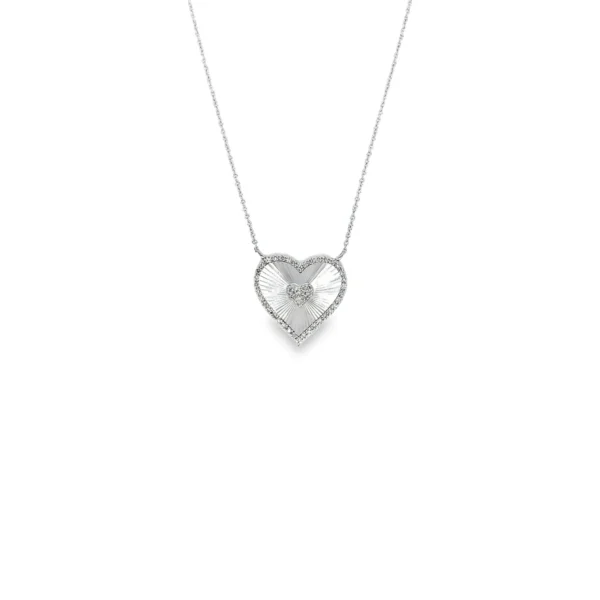 Heart Diamond Pendant Necklace
