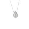 Teardrop Diamond Pendant Necklace