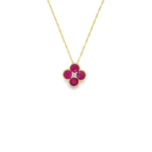 Flower Cluster Pendant Necklace