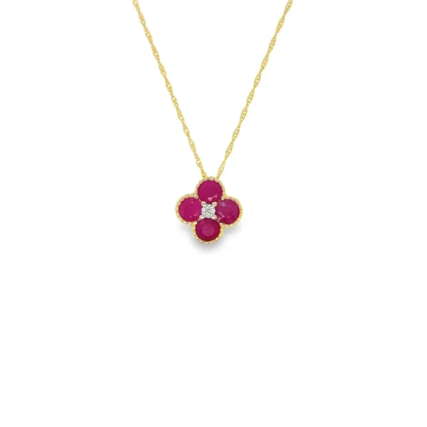 Flower Cluster Pendant Necklace