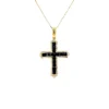 Sapphire Cross Pendant Necklace