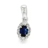 Oval Gemstone Pendant Necklace
