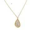 Teardrop Diamond Pendant Necklace