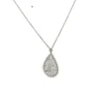 Teardrop Diamond Pendant Necklace