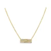 Diamond Bar Pendant Necklace