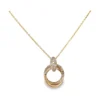 Interlocking Circle Pendant Necklace