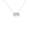 Double Halo Pendant Necklace