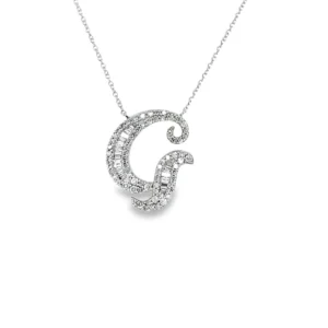 Diamond Initial Pendant Necklace