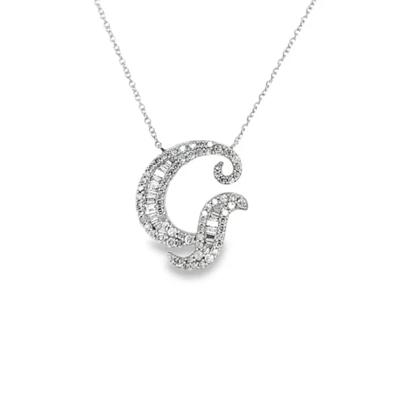 Diamond Initial Pendant Necklace