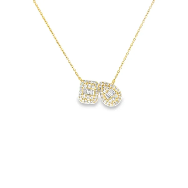 Diamond Cluster Pendant Necklace