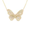 Butterfly Diamond Pendant Necklace