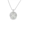 Disc Diamond Pendant Necklace