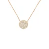 Disc Diamond Pendant Necklace