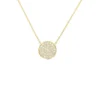 Disc Diamond Pendant Necklace