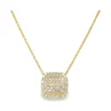 Cushion Diamond Pendant Necklace