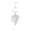 Diamond Heart Fringe Pendant