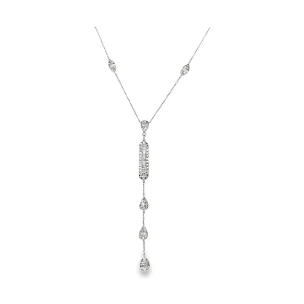 Diamond Y Drop Necklace