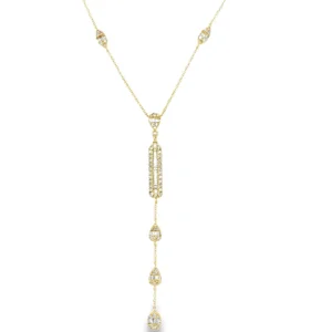 Diamond Y Drop Necklace
